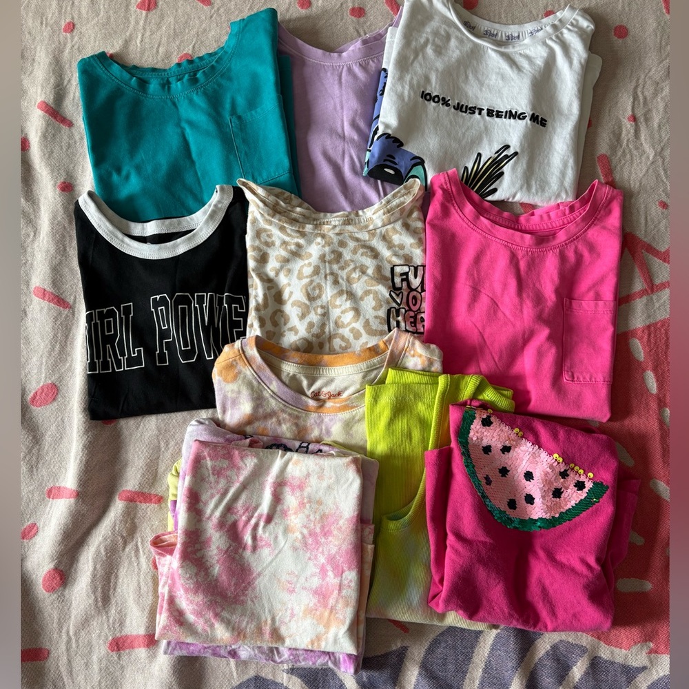 T-Shirt Bundle & Tank Bundle - Girls Size 8